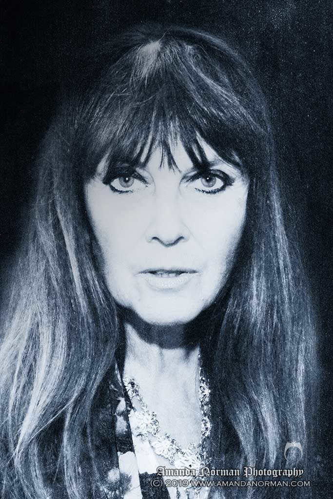 Caroline Munro portrait by Amanda Norman
