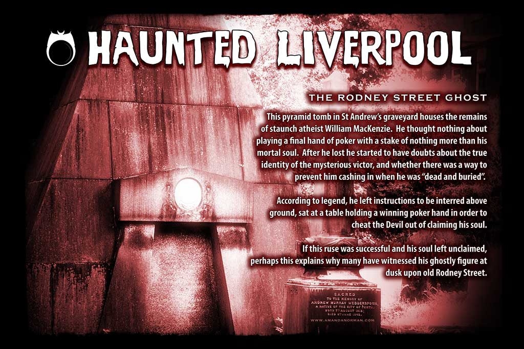Rodney Street in Liverpool is home to the ghost of William Mackenzie
